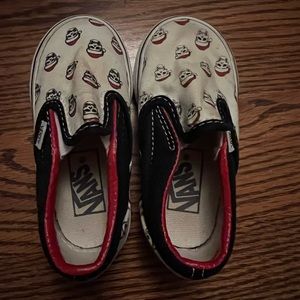 Vans toddler 6.5 skeleton Santa Claus red black white